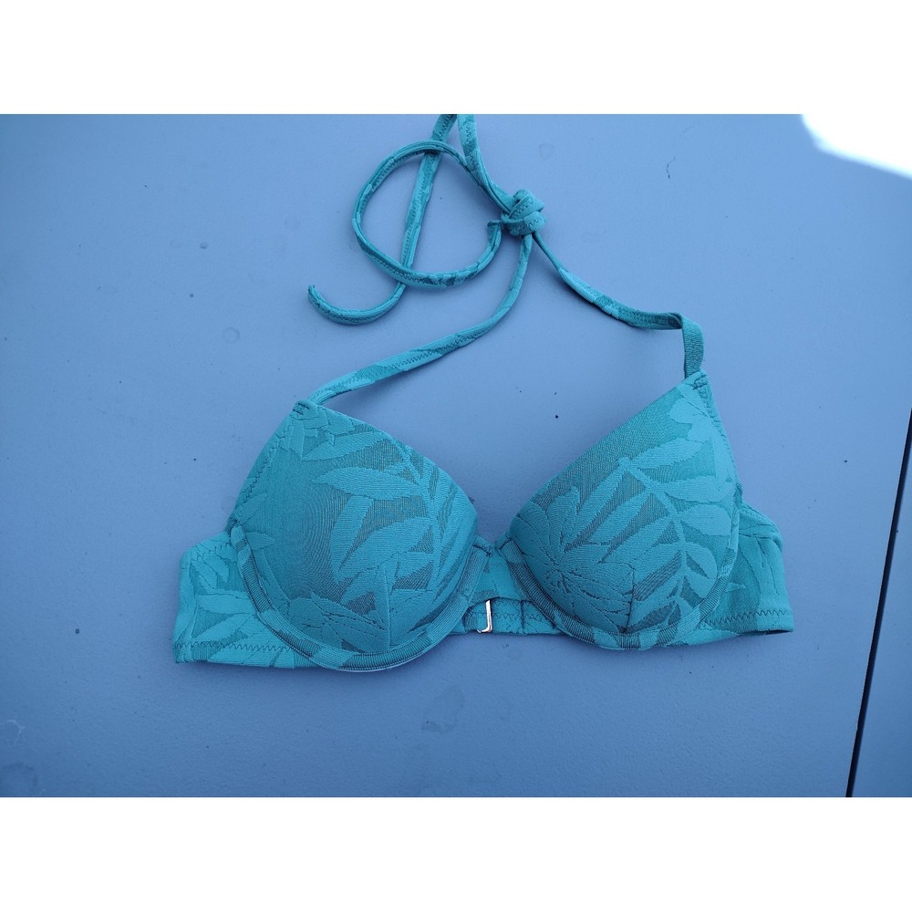 Shade & shore women's green bikini top size 32 B